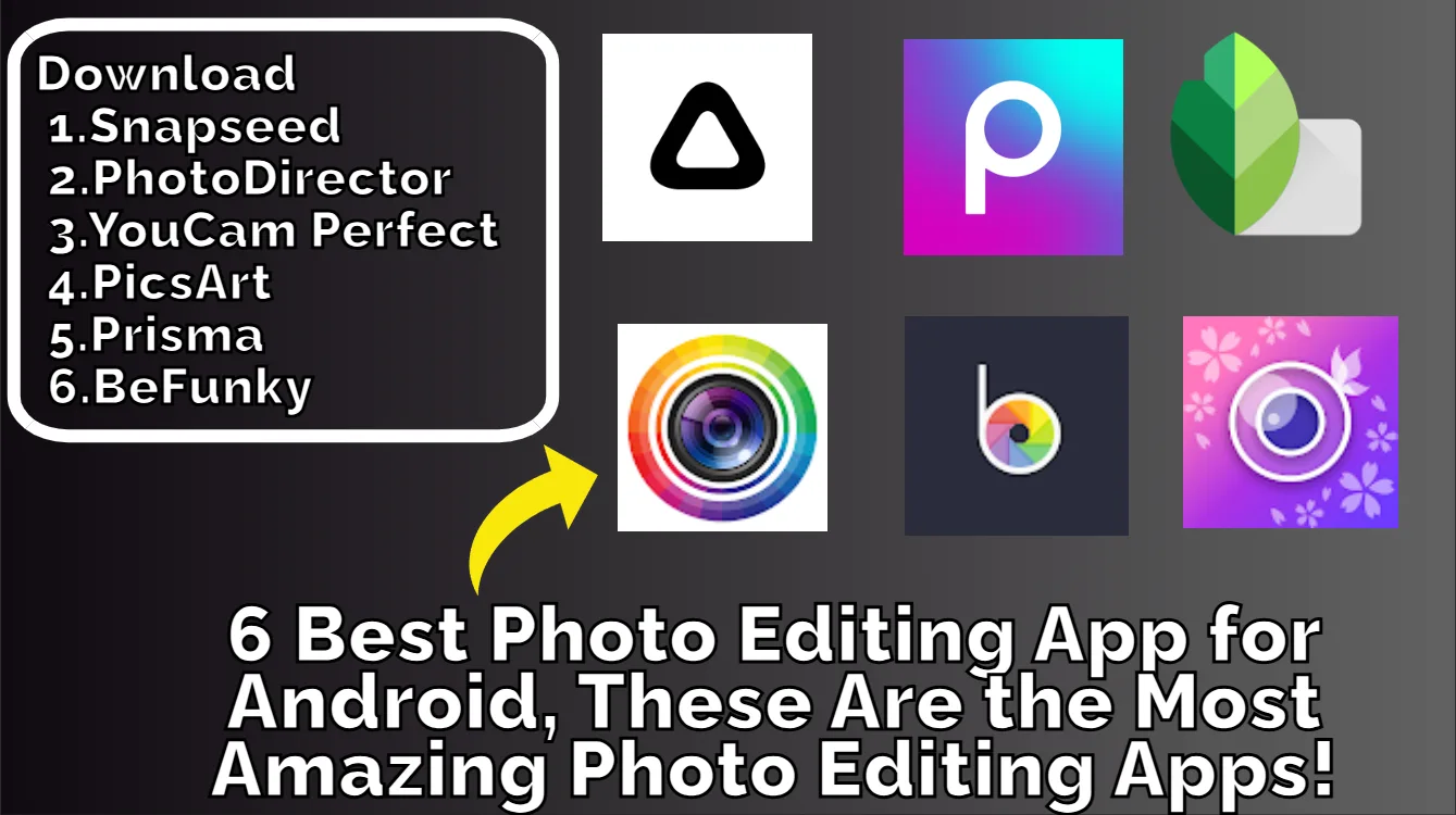 6 Best Photo Editing App for Android, These Are the Most Amazing Photo Editing Apps!